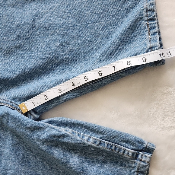 👖 George Men’s Blue Denim Shorts Size 33, NWT, 10” Inseam, Relaxed Fit 5 pocket - Picture 8 of 11